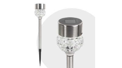 Lampa solara LED - metal satinat + sticla - 370 mm, 1 buc., 11254