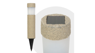 Lampa solara LED, imitatie piatra, material plastic, 1 buc., 11265