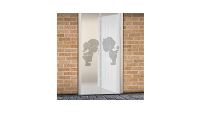 Perdea anti-tantari pentru usi inchidere magnetica 100 x 210 cm model baiat+fata, 1 buc., 11398F