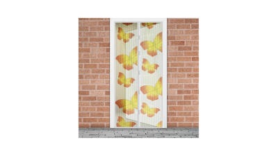 Perdea anti-tantari pentru usi cu inchidere magnetica- 100 x 210 cm „fluturi galbene”, 1 buc., 11398L
