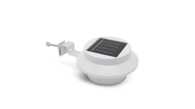 Lampa solara pentru stresini/garduri cu 3 LED-uri, alb, 1 buc., 11445