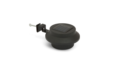 Lampa solara pentru stresini/garduri cu 3 LED-uri, negru, 1 buc., 11445BK