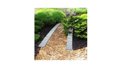 Bordura pentru pat de flori / gazon, 4 buc./pachet, 24,5 x 10 cm - mat. Plastic, 1 buc., 11468I