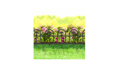 Bordura pentru pat de flori / gard - 60 x 30 - negru, 1 buc., 11476B