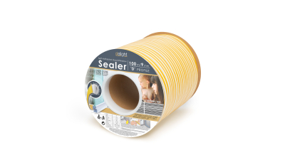 Profil izolator autoadeziv pentru ferestre si usi, profil „p” - 100 m, alb, 9 mm, 1 buc., 11597WH-100