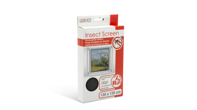 Plasa anti-tantari pentru ferestre 130 x 130 cm- negru, 1 buc., 11605BK