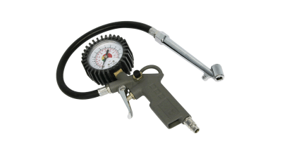 Pistol de umflat Carpoint cu manometru de 12 bar si ceas de 63mm , cu cap pt camioane si tiruri