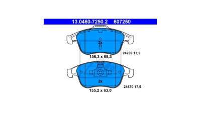 Placute frana Renault Grand Scenic 3 (Jz0/1 ), 2009-2016, Laguna Cupe (Dt0/1), 09.2008-2015, Latitude (L70 ), 07.2010-, ATE