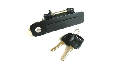 Maner usa exterior Audi 80 B3/B4 1986-1996, Audi 100 C3/C4 1988-1994, cu cheie, cu 1 butuc yala, 893.837.208/443.893.208B, usa fata partea dreapta