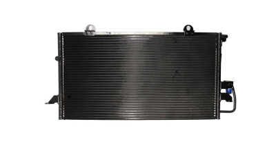 Condensator climatizare Audi 80 (8C, B4), 09.1991-01.1996, 80 Coupe (B3), 08.1992-12.1996, motor 2.0, 103 kw benzina, full aluminiu brazat, 650(605)x350(335)x16 mm, fara filtru uscator