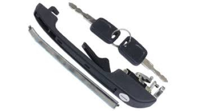 Maner usa exterior Audi 100/200, 1982-1987, cu cheie, cu 1 butuc yala, 443837205C, fata Stanga