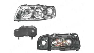 Far Audi A3 (8l), 01.2000-04.2003, fata, Stanga, H1+H7+PY21W+W5W; manual/electric; fara motoras, DEPO
