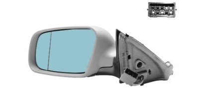 Oglinda exterioara Audi A3 01.2000-04.2003 Modele cu 5usi  partea stanga View Max Albastra Asferica Carcasa pregatita