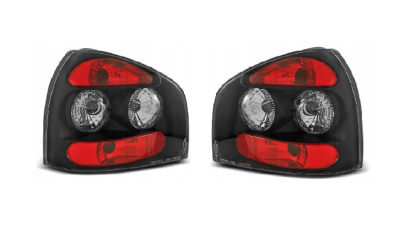 Set stopuri Spate Audi A3 (8l), 01.1996-04.2003, partea Stanga+Dreapta, negru, transparent; tuning; Omologare: ECE, Taiwan