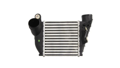 Intercooler Skoda Octavia 1 (1U2/1U5), 01.2003-09.2004, motor 1.9 TDI 96kw, diesel, cutie manuala, cu/fara AC, aluminiu brazat/plastic, 183x190x85 mm, SRLine, fara senzor de presiune; alezaj senzor 12mm; cu fisa 