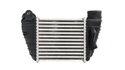 Intercooler Seat Leon Cupra (1M), 02.2002-06.2006, Leon Cupra R (1M), 07.2003-06.2006, motor 1.8 T, benzina, cutie manuala, cu/fara AC, aluminiu brazat/plastic, 183x161x85 mm, 