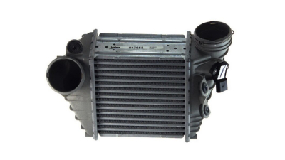 Intercooler Skoda Octavia 1 (1U2/1U5), 01.2003-09.2004, motor 1.9 TDI 96kw, diesel, cutie manuala, cu/fara AC, aluminiu brazat/plastic, 183x190x85 mm, Valeo, cu senzor presiune 