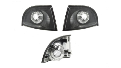 SET Lampa semnalizare fata Audi A4 Sedan 1994-1998/Combi 1994-1998 BestAutoVest Partea stanga + dreapta , lampi tuning  negru-transparent