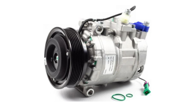 Compresor aer conditionat Audi A4 (B5), 08.1997-08.2001, motorizare 2.4 V6/2.8 V6, benzina, rola curea 120 mm, 6 caneluri, de tip Denso: 7SBU16C