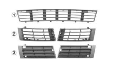 Grila bara fata Audi A4 (B5) 01.1999-09.2001, 8D0807683AA, 132527 neagra