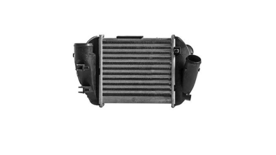 Intercooler Audi A4 (B6), 04.2001-05.2006, motor 2.5 TDI, diesel, cutie manuala, aluminiu brazat/plastic, 199x189x64 mm, intercooler stanga; fara senzor presine, sonda senzor 12mm, 