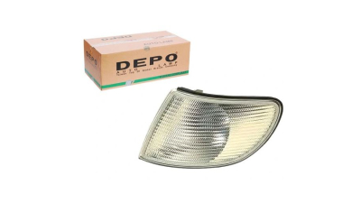 Lampa semnalizare fata AUDI A6 (C4), 07.1994-10.1997, DEPO, fata, partea stanga, tip bec PY21W; alb; fara soclu bec;