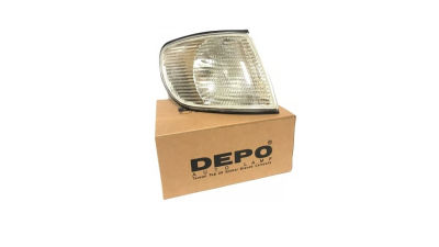 Lampa semnalizare fata AUDI A6 (C4), 07.1994-10.1997, DEPO, fata, partea dreapta, tip bec PY21W; alb; fara soclu bec;