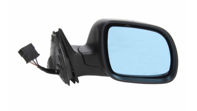 Oglinda exterioara Audi A6 (C4) Sedan 1994-1997/Avant 1994-1998 partea dreapta View Max Albastra Convexa Carcasa Neagra, 5pini