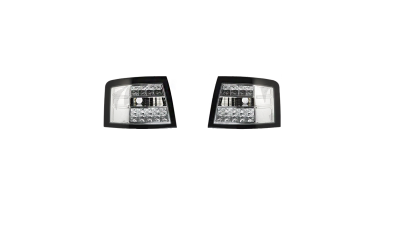 Set stopuri tuning AUDI A6 (C5), 05.1997-01.2005, model COMBI, Taiwan, partea stanga+dreapta, LED; transparent, argintiu; fara soclu bec ;