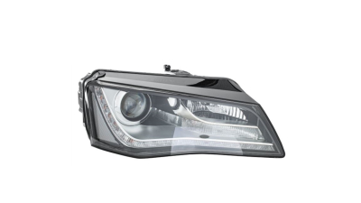 Far AUDI A8 (D4/4F), 12.2009-11.2013, HELLA, fata, partea dreapta, cu lumina dinamica pentru viraje; cu lumina pentru viraje statica;tip bec D3S+H7+LED+PSY24W; electric; fara bec descarcare; fara ballast; cu motor;