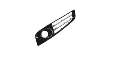 Grila bara fata Audi A8 (4f/D4), 12.2009-11.2013, Crom/Negru, Fara Gauri Faruri Ceata, parte montare Grila bara fata partea dreapta, 133027-2, Aftermarket