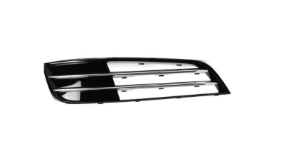 Grila bara fata AUDI A8 (D4/4F), 2010-11.2013, fata, partea dreapta, cromat/negru; fara locas proiector