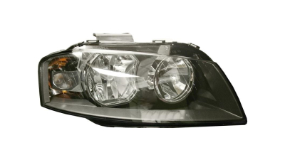Far Audi A3 (8p), 05.2003-04.2008, partea Dreapta, tip bec H7+H7+PY21W; electric; cu motor, DEPO