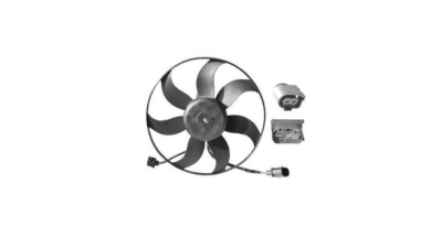 GMV ventilator radiator VW Touran (1T3), 2010-2015, motor 1.4 TSI, benzina, 1.6 TDI, 2.0 TDI, diesel, cu AC, 300 W; 360 mm; (4 +2) pini, tip Siemens / Brose CNG, EcoFuel