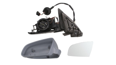 Oglinda exterioara Audi A3 (8P) 05.2003-04.2008 Model cu 3usi , partea stanga View Max Crom Convexa Carcasa pregatita , electrica, inclazita, cu primer