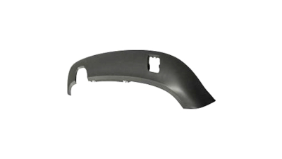 Spoiler bara spate Audi A3 (8p) 09.2004-04.2008, Model Cu 5 Usi, Cu 2 Gauri Pt Evacuare, Negru, parte montare Spoiler bara spate, 133199-2, Aftermarket