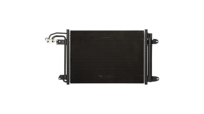 Condensator climatizare VW Jetta, 2005-10.2010, motor 1, 4 TSI, 1, 6; 1, 8 TSI; 2, 0, 2, 0 TSI; benzina; 1, 6 TDI; 1, 9/2.0 TDI, diesel, full aluminiu brazat, 585x400x16 mm, cu uscator filtrat