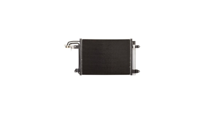 Condensator climatizare VW Jetta, 2005-10.2010, motor 1, 4 TSI, 1, 6; 1, 8 TSI; 2, 0, 2, 0 TSI; benzina; 1, 6 TDI; 1, 9/2.0 TDI, diesel, full aluminiu brazat, 585 (550)x395x16 mm, cu uscator si filtru integrat