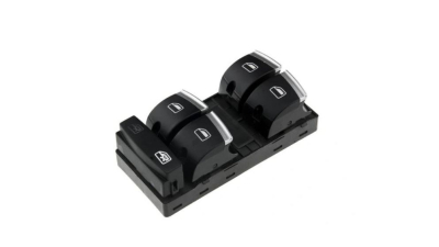 Comutator geam usa fata AUDI A3 (8P), 05.2003-10.2012; A6 (C6), 05.2004-03.2011; Q7 (4L), 10.2005-07.2015; 4F0959851H, partea Stanga, Macara geam electric; cu 4 butoane