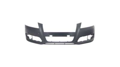 Bara fata Audi A3 (8P), 04.2008-10.2012, grunduita, cu gauri pentru senzori de parcare, 8P0807105GGRU