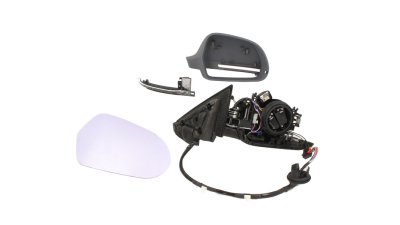 Oglinda exterioara Audi A3 (8P) 04.2008-2010 Model cu 3Usi, partea Dreapta View Max Crom Asferica, electrica pliabila, cu semnalizare, incalzita , 10pini