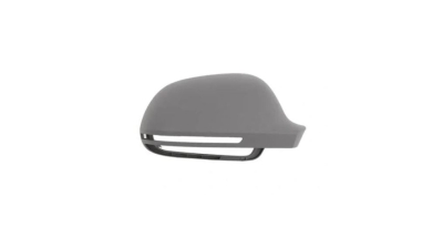 Carcasa oglinda exterioara AUDI A3 (8P), 02008-2010; A5/S5 (B8), 2007-2010; A4/S4 (B8), 2008-2010 COMBI; A4/S4 (B8), 2007-2009 SEDAN; A6 (C6), 2008-2011; A8 (D3), 2008-2010; Q3 (8U), 2011-2018, SRL, partea dreapta, grunduit; cu gaura pentru lucas