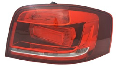 Stop spate lampa Audi A3 (8p), 04.08-10.12, cu 3 usi, omologare ECE, spate, fara suport bec, carcasa neagra, 8P3945096B, Dreapta