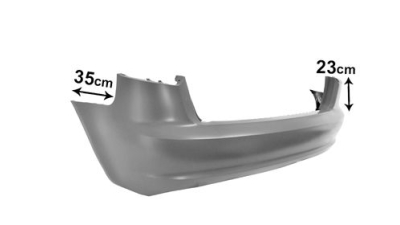 Bara spate Audi A3 (8P), 04.2008-10.2012, Primerizat, 8P3807303DGRU, 133296. model cu 3usi