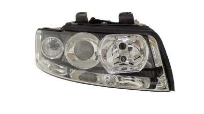 Far Audi A4 (B6), 11.2000-11.2004, partea Dreapta, tip bec H7+H7+PY21W+W5W; electric; fara motor, DEPO