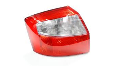 Stop spate lampa Audi A4 (B6), 11.00-11.04 Sedan, omologare ECE, spate, fara suport bec, 8E5945217; 8E5945217A, Stanga