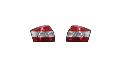 Set stopuri tuning AUDI A4 (B6), 11.2000-11.2004, model SEDAN, Taiwan, partea stanga+dreapta, LED; rosu-alb;