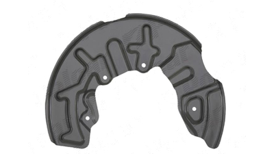 Protectie stropire disc frana Audi A4 (B6), 11.2000-11.2004, fata, Stanga, metal