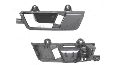Maner usa interior Audi A4 (B6), 11.2000-11.2004, fata, Stanga, negru / crom; cu tija cromata