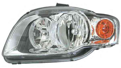 Far Audi A4 (B7) 11.2004-09.2006 AL Automotive lighting fata stanga tip bec H7+H7, semnalizare portocalie 